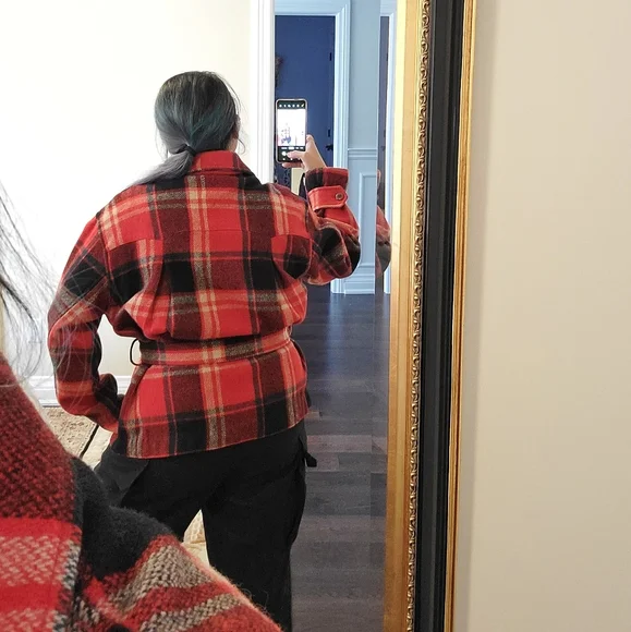 Vintage Ralph Lauren Country Check Plaid Chore Wool Jacket - Picture 11 of 12